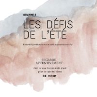 Les défis de l’été: regarder