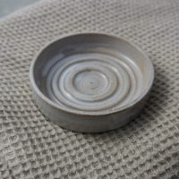 Porte savon - rond - blanc – Image 2