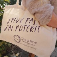 Sac Shopper "j'peux pas, j'ai poterie"