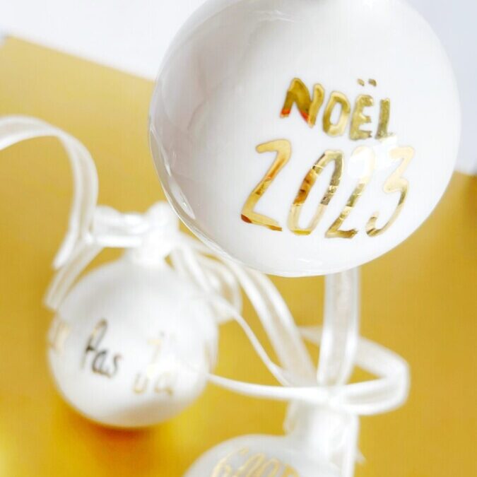 Boule de Noël personnalisée