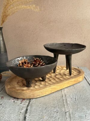 Duo Triptyque - Plat sculptural