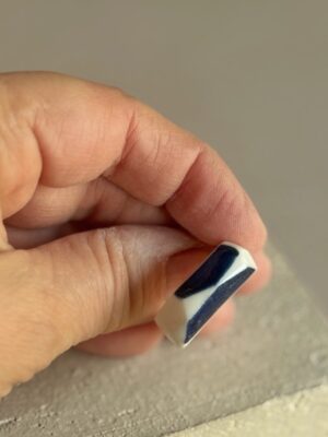 Color Block 05 - Bague en porcelaine artisanale
