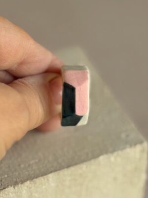 Color Block 03 - Bague en porcelaine artisanale