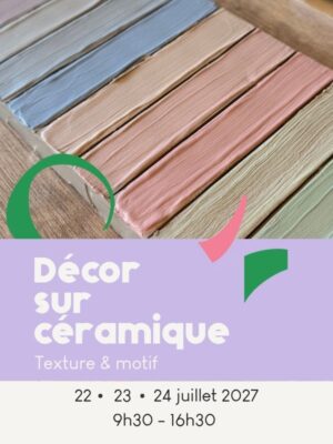 Décor sur céramique — textures & motifs